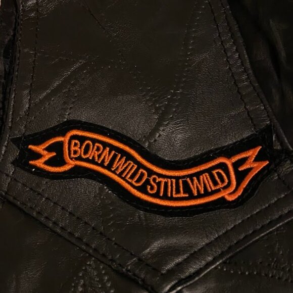 Diamond Plate Women's Leather Biker Vest Moto Classic Black Rare Patches Size M - Picture 11 of 16